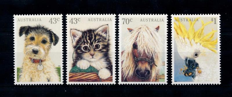 [53199] Australia 1991 Animals Pets Dog Cat Horse Birds MNH