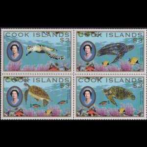 COOK IS. 2007 - Scott# 1291 Turtles Set of 4 NH