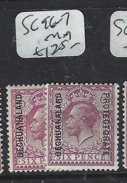 BECHUANALAND  (PP1904B)  KGV ON GB 6 D  SG  96-7   MOG