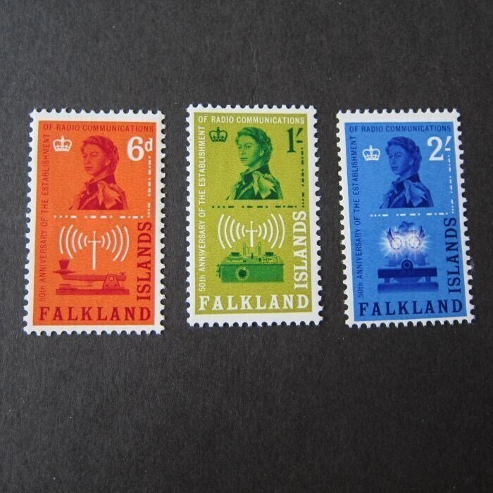 Falkland Islands 1962 Sc 143-145 set MNH