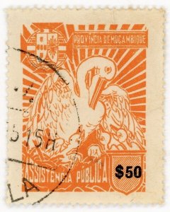 (I.B) Portugal Colonial Revenue : Mozambique Charity Tax $50