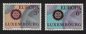 Luxembourg Cogwheels Europa 2v 1967 MNH SG#798-799 MI#748-749