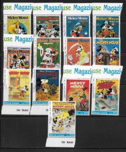 Sierra Leone 1568-1580 Mickey Mouse Magazine MNH c.v. 12.75