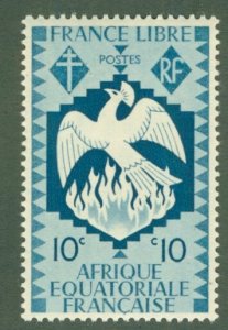 R15-0002 FRENCH EQUATORIAL AFRICA 143 MH BIN $.50