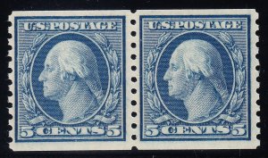 MOstamps - Scarce US #496a Mint OG NH Coil Pair with PSE Cert - Lot # MO-4442