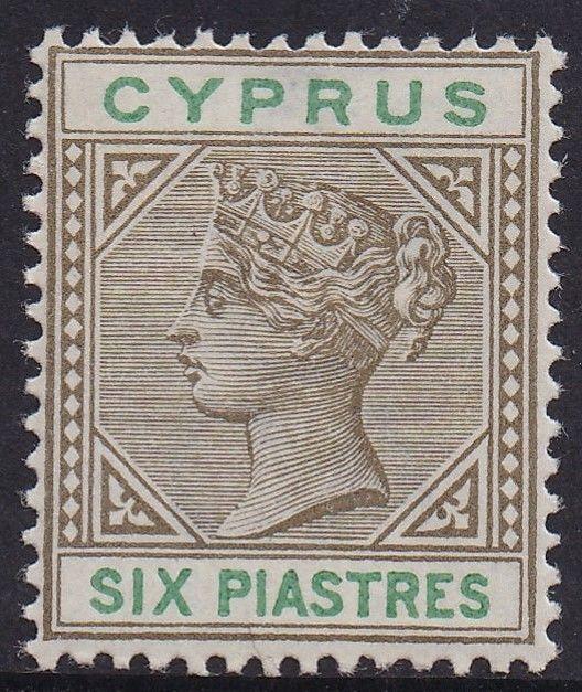 CYPRUS 1894 QV 6PI 
