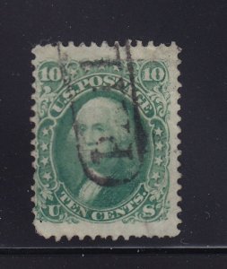 68 F-VF used neat PAID cancel with nice color cv $ 58 ! see pic !