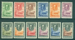 SG 99-110 Bechuanaland 1932. ½d to 10/-. A fine fresh mounted mint set of 12...