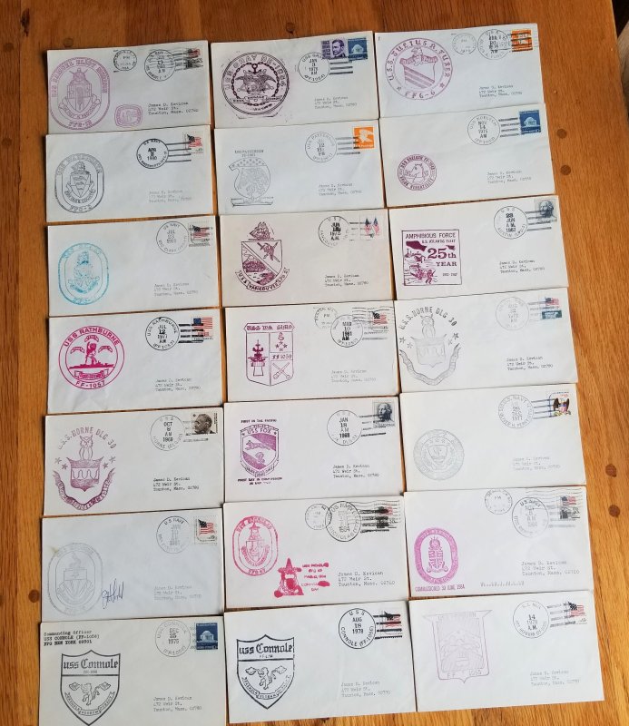 68 Naval Ship Covers