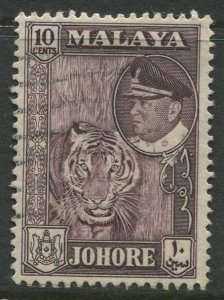 STAMP STATION PERTH Johore #163 Sultan Ismail Used 1960