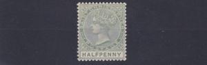 ST KITTS  1882    S G 11  1/2D  DULL GREEN  MH