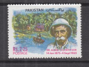 PAKISTAN, 1975 Albert Schweitzer 2r.25, mnh.