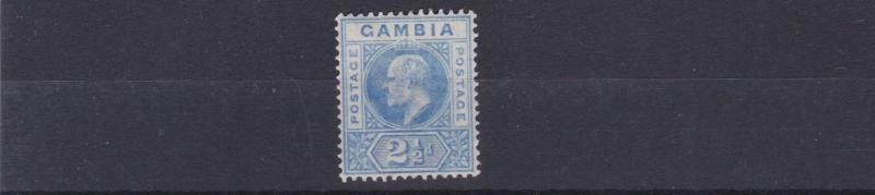 GAMBIA  1902 - 05          S G  48   2 1/2D   ULTRAMARINE          MH  