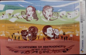 O) 2022 BRAZIL, BICENTENARY OF INDEPENDENCE, DIFFERENT HUMAN RACES, KARYOTYPE, M