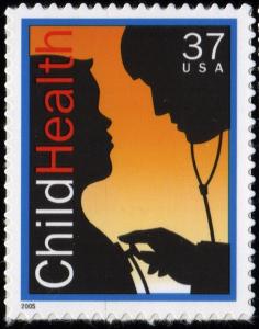 SC#3938 37¢ Child Health Single (2005) SA