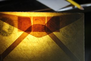 US Sc# 682 on Cover Strip-3 Uprated Unlisted Sc U400 UPSS1482 Sz 17-Wk 15A-Kf 57