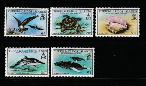 Turks and Caicos Islands 380-384 Set MNH Endangered Species (B)