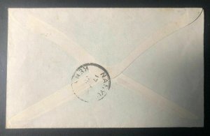 1938 Kitale Kenya British KUT First Return Flight Airmail Cover To Nanyuki 