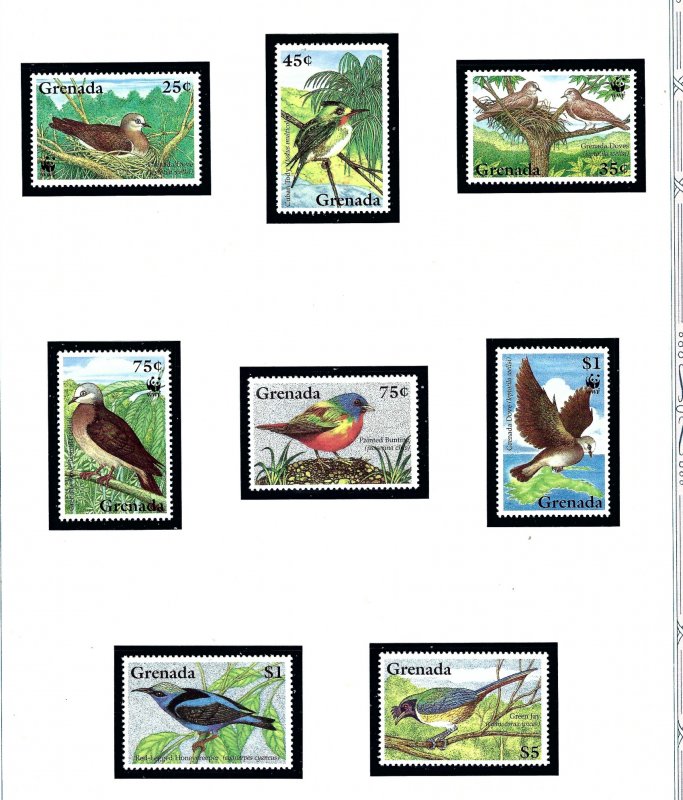 Grenada 2401-08 MNH 1995 Birds      (KA)