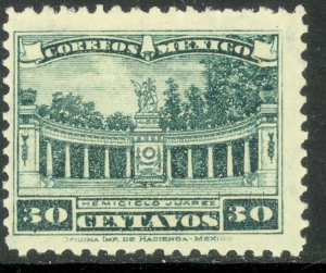MEXICO 1923 30c JUAREZ COLONADE Pictorial Sc 646 MLH