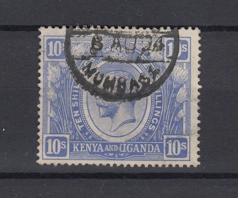 Kenya Uganda KGV 1922 10/- SG94 Fine Used JK5606