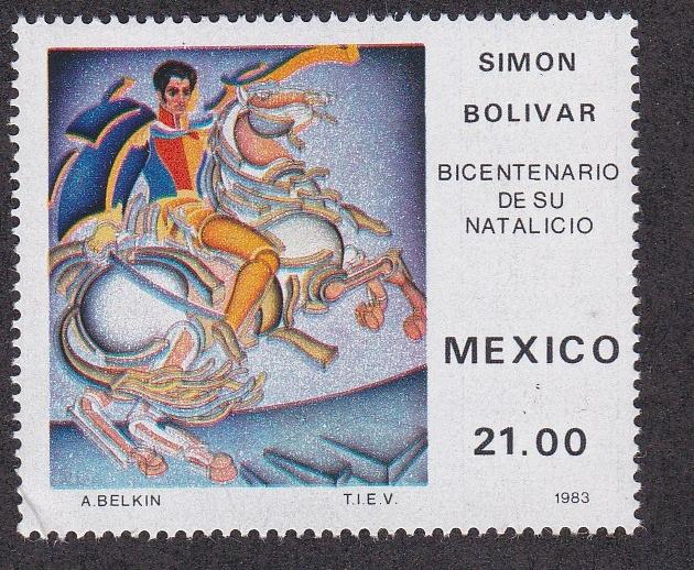 Mexico # 1322, Simon Bolivar, NH 1/2 Cat.