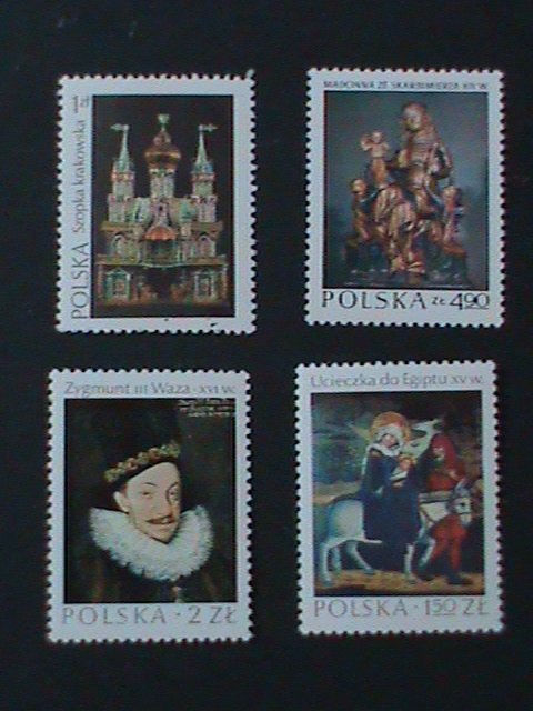 ​POLAND-SC#2066-9 MASTERPIECES OF POLISH ARTS-PAINTINGS MNH VF COMPLETE SET