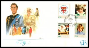 Fiji 470-473 Royal Wedding Fleetwood U/A FDC