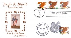 #2595-97 Eagle and Shield Doback FDC