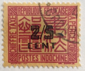 AlexStamps INDO-CHINA #J58 VF Used 