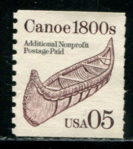 2453 US 05c Canoe coil, used