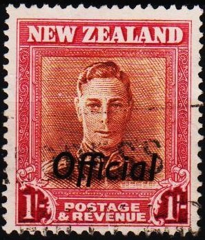 New Zealand. 1938 1s(Official) S.G.O157a  Fine Used