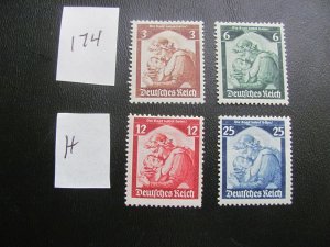 Germany 1935 HINGED  SC 448-451 VF 13 EUROS (174)