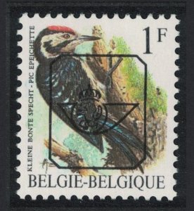 Belgium Lesser Spotted Woodpecker Bird 1Fr Precancel 1990 MNH SC#1217