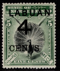 NORTH BORNEO - Labuan EDVII SG129, 4c on 5c, M MINT. Cat £55.