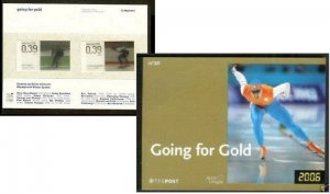 Netherlands 2006 Olympic Games 3D stamps in special limited edition booklet MNH