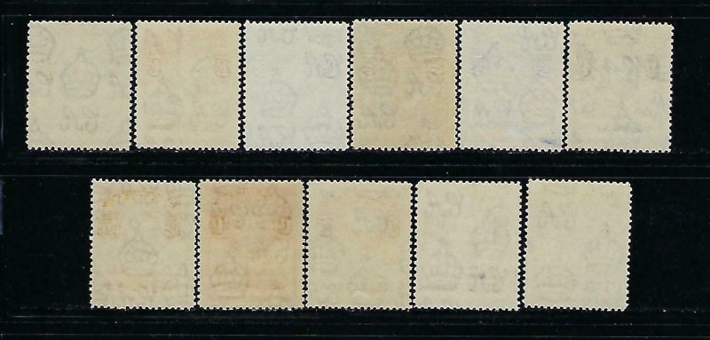 BASUTOLAND SCOTT #18-28 GEORGE VI SET - MINT NEVER HINGED