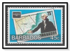Barbados #682 Ameripex '86 MH