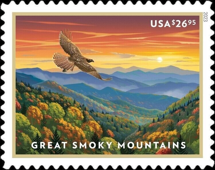 US 5748 Express Mail Great Smoky Mountains $26.95 single (1 stamp) MNH 2023 