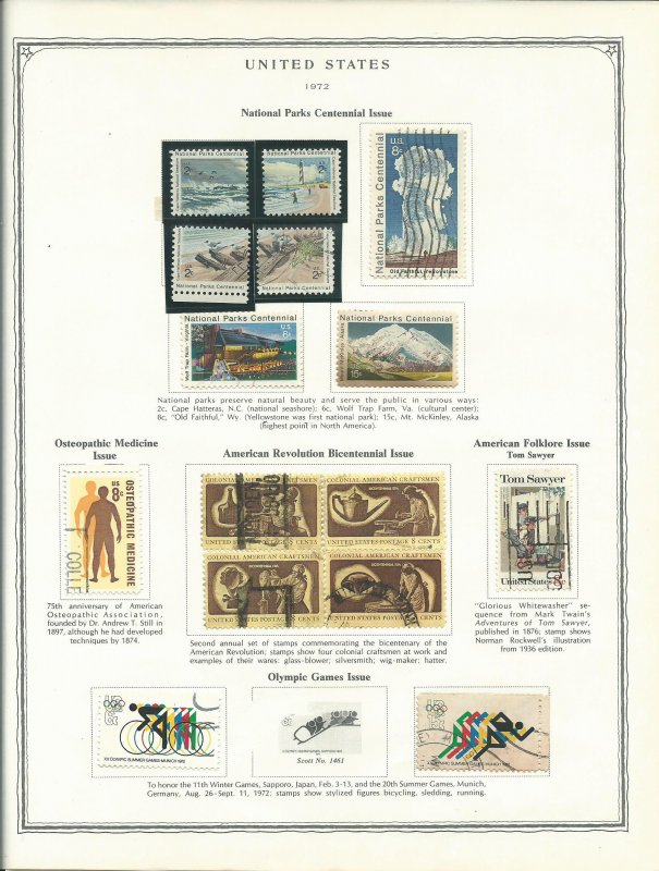 Scott Minuteman Stamp Album For United States Stamps With Stamps