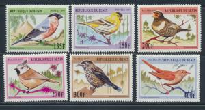 BENIN BIRDS 1997 SET OF 6 MNH