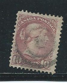 Canada 45 1888-97 10c Victoria single Used (x1)