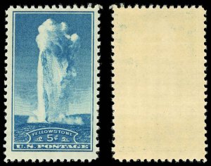 US Sc 744 MNH - 1934 Nat'l Parks 5¢ Yellowstone - See Desc