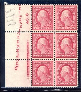 US SCOTT #519 PLATE BLOCK MINT-OG-NH W/ PF CERT RARITY SCV $6500