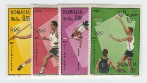 1968 Somalia Olympic Games Mexico Javelin Basketball MNH** Set A25P12F17271-