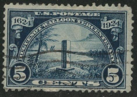 USA Scott 616 Used Huguenot- Walloon key stamp CV$13