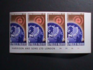 MALDIVES -1972-SC# 413 UN CONFERENCE FOR HUMAN ENVIRONMENTS MNH IMPERF- BLOCK