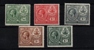 Bahamas KGV 1920 mint MH SG106-110 WS38252