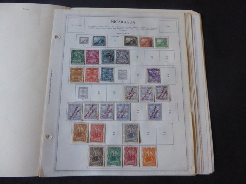 Nicaragua 1862-1974 Stamp Collection on Album Pages​