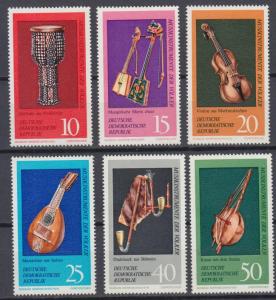 East Germany - DDR - 1971 Music Instruments Sc# 1330/1335 - MNH (8994)